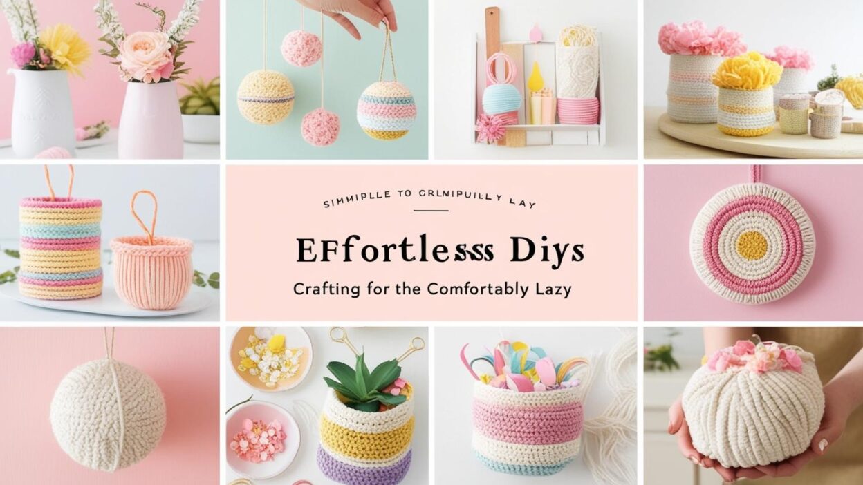 Effortless DIYs: Crafting for the Comfortably Lazy