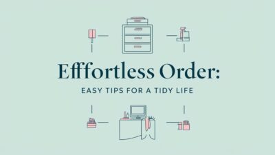 Effortless Order: Easy Tips for a Tidy Life