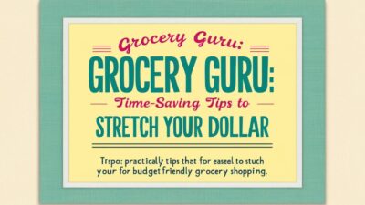 Grocery Guru: Time-Saving Tips to Stretch Your Dollar