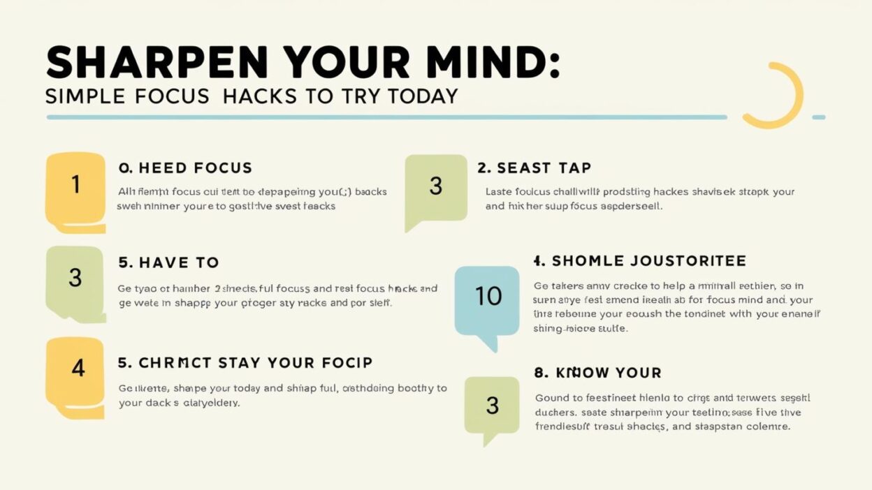 Sharpen Your Mind: Simple Focus Hacks to Try Today