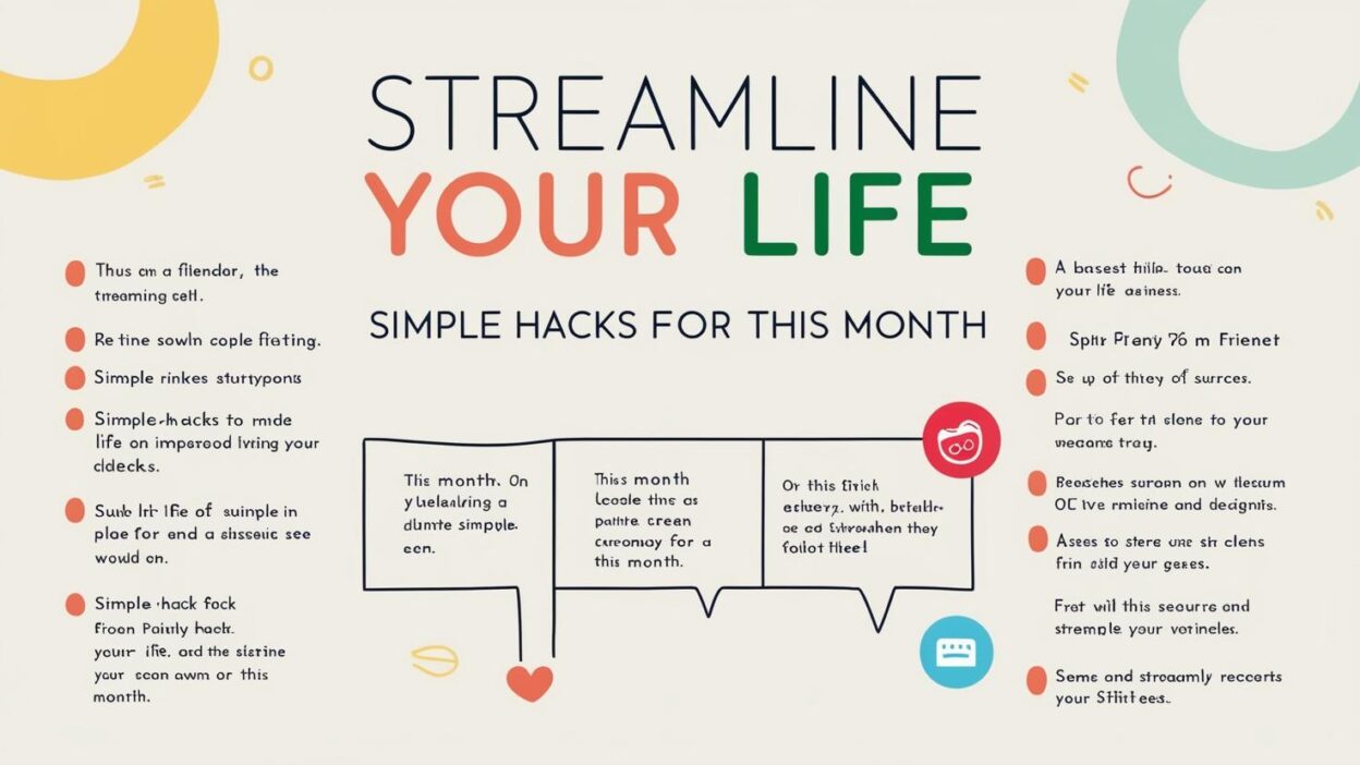 Streamline Your Life: Simple Hacks for This Month