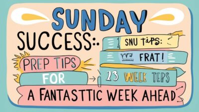 Sunday Success: Prep Tips for a Fantastic Week Ahead