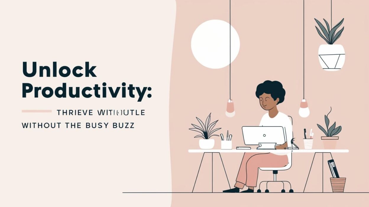 Unlock Productivity: Thrive Without the Busy Buzz