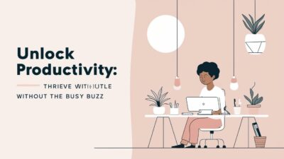 Unlock Productivity: Thrive Without the Busy Buzz